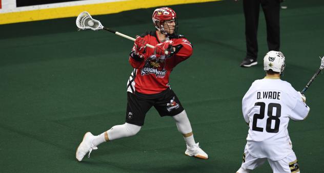 Forward Chris Boushy with the Calgary Roughnecks