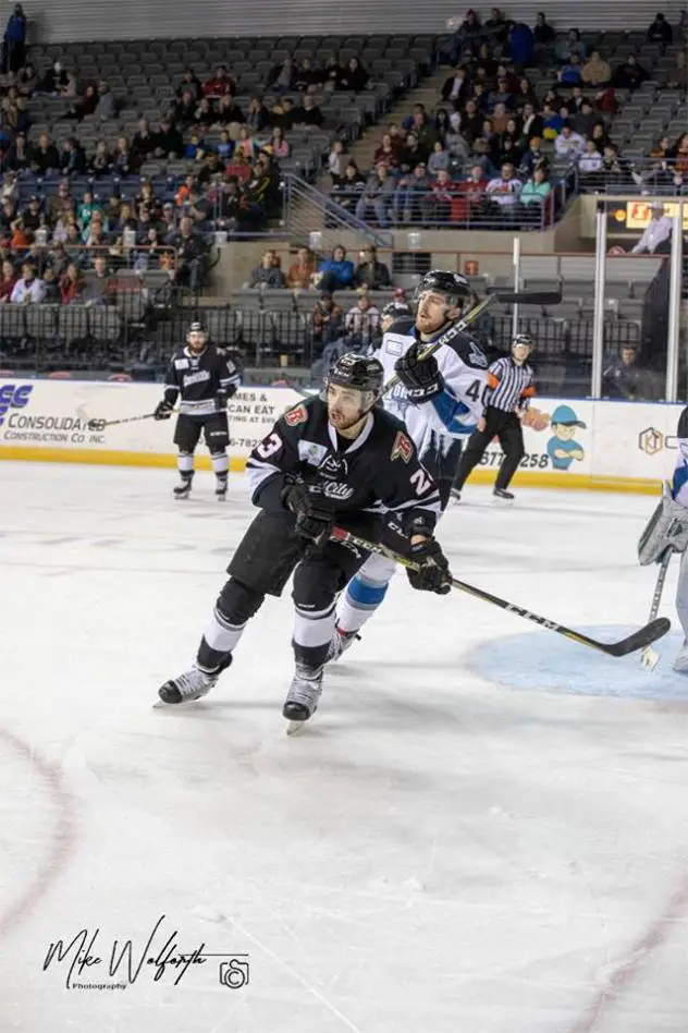 Pierre Luc-Mercier with the Rapid City Rush