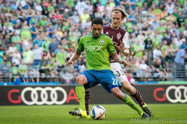 Lamar Neagle with Seattle Sounders FC