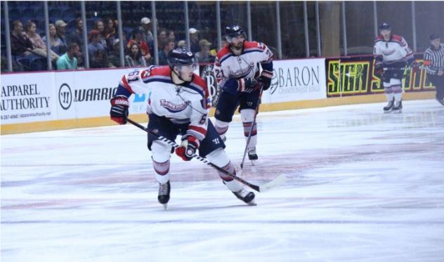 Evansville Thunderbolts center Chase Nieuwendyk