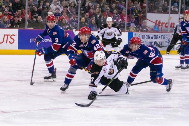 Vancouver Giants battle the Spokane Chiefs