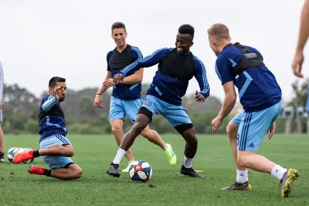 Defender Abdi Mohamed with New York City FC