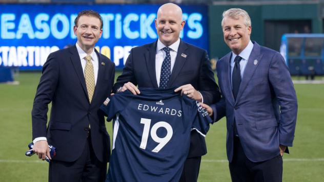 USL President Jake Edwards at Memphis 901 FC's inaugural match