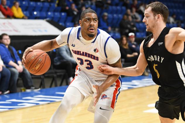 Cape Breton Highlanders guard/forward Chris Johnson vs. the Sudbury Five