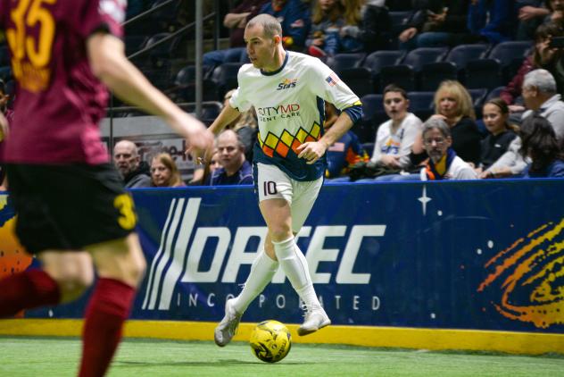 Tacoma Stars forward Nick Perera vs. the Turlock Express