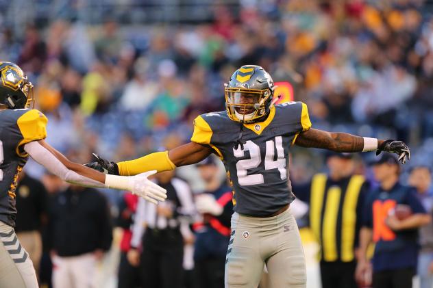 San Diego Fleet cornerback Kameron Kelly