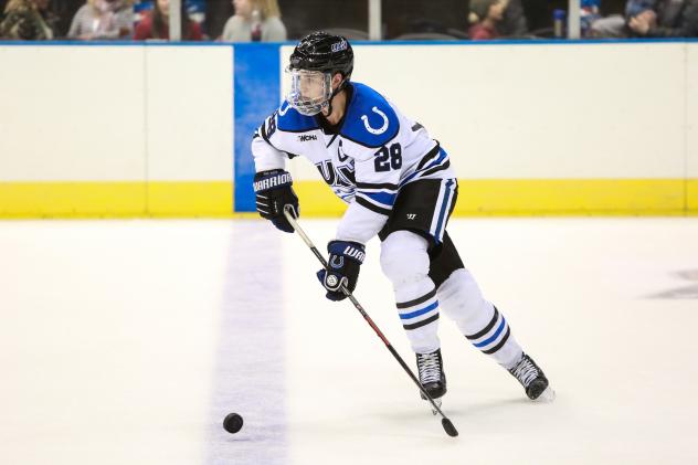 Defenseman Kurt Gosselin with the University of Alabama-Huntsville