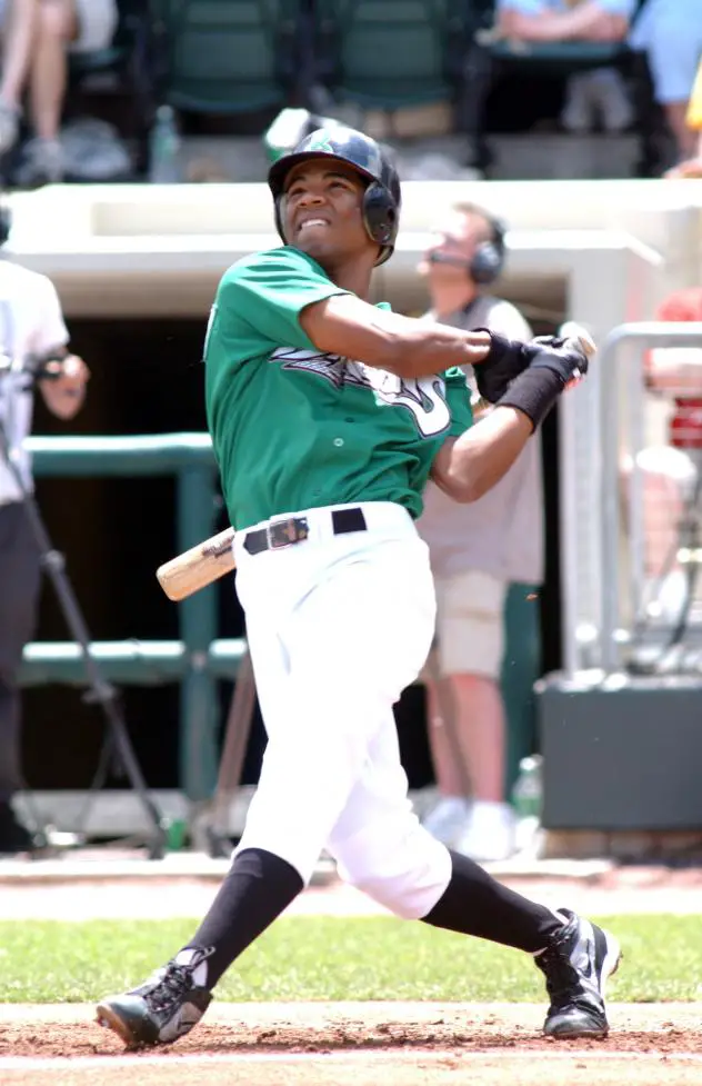 Edwin Encarnacion with the Dayton Dragons