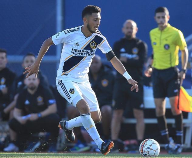 Hugo Arellano with the LA Galaxy