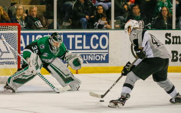 Texas Stars goaltender Landon Bow