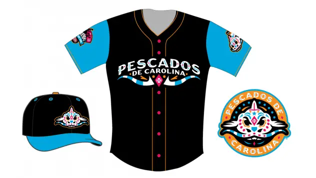 Pescados de Carolina cap, jersey and logo
