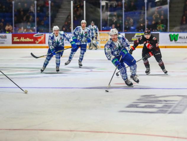 Tanner Nagel with the Swift Current Broncos