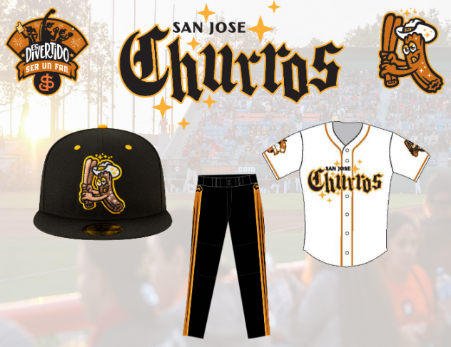 San Jose Churros logo and uniforms