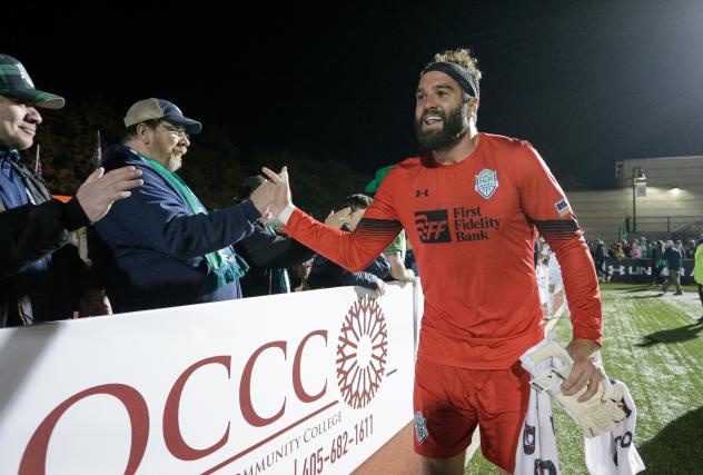 OKC Energy FC goalkeeper Cody Laurendi