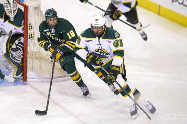 Forward Nicolas Erb-Ekholm with the University of Alaska-Anchorage