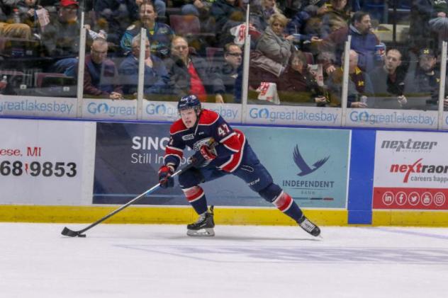 Saginaw Spirit right wing Owen Tippett