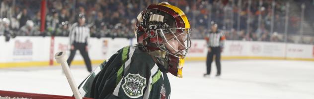 Chicago Wolves goaltender Oscar Dansk