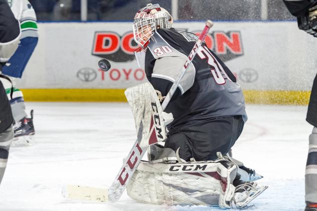 Vancouver Giants goaltender David Tendeck