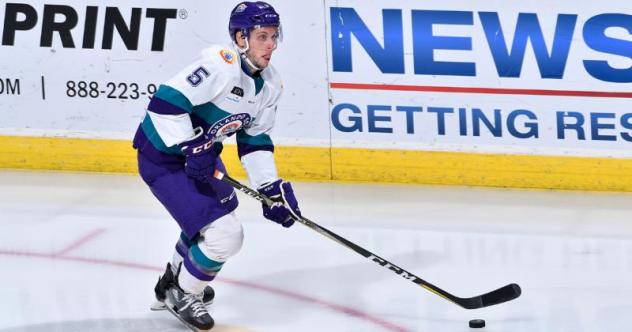 Orlando Solar Bears defenseman Alexander Kuqali