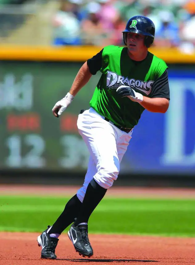 Jay Bruce with the Dayton Dragons