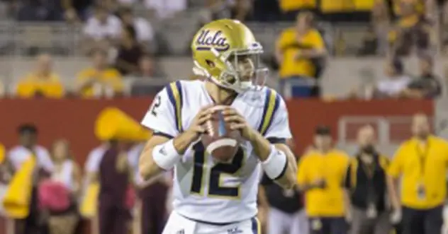 Quarterback Mike Fafaul with UCLA