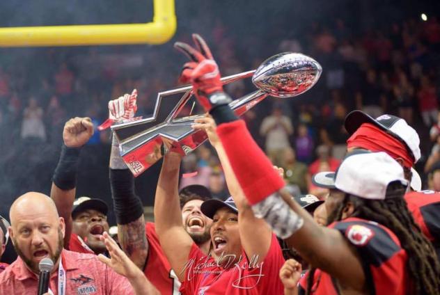 Jacksonville Sharks celebrate a title