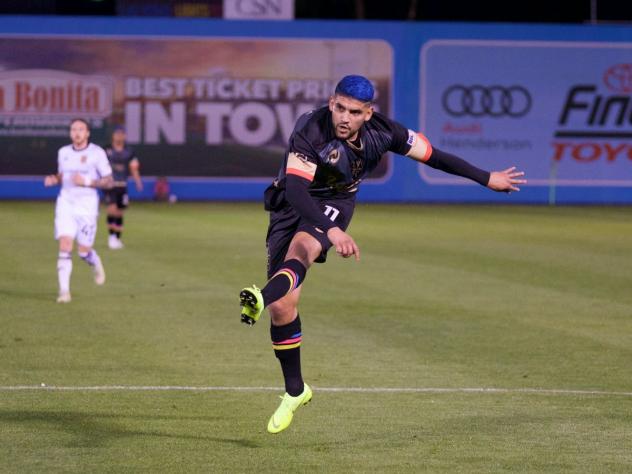 Las Vegas Lights FC forward Irvin Parra