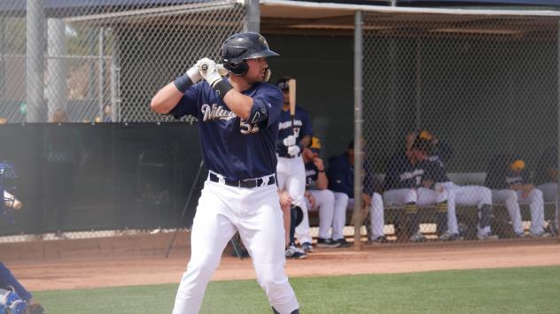 Payton Henry batting during MiLB String Training