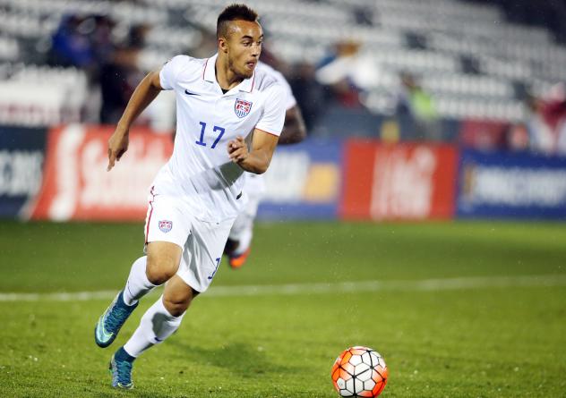 Forward Jerome Kiesewetter with the U.S. National Team