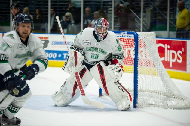 Florida Everblades goaltender Jeremy Helvig