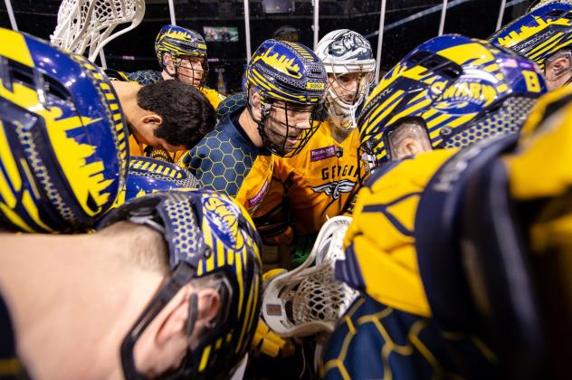 Georgia Swarm huddle