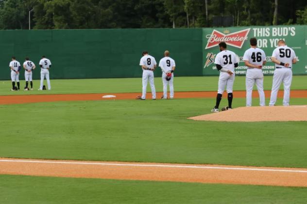 Jackson Generals stand for the National Anthem