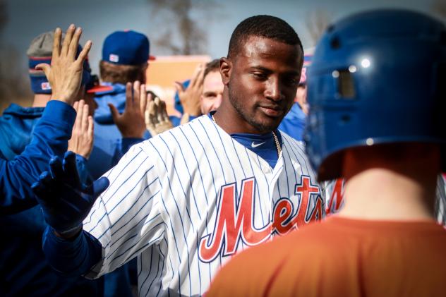 Adeiny HechavarrÃ­a had the game-winning hit for the Syracuse Mets in game two of Saturday's doubleheader