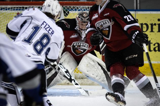 Vancouver Giants goaltender Trent Miner vs. the Victoria Royals