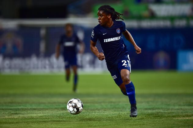 Memphis 901 FC forward Duane Muckette vs. Atlanta United 2