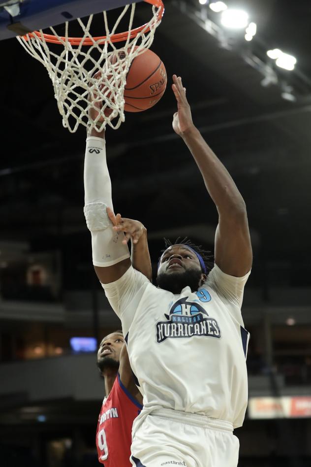 Halifax Hurricanes center Rhamel Brown vs. the Cape Breton Highlanders