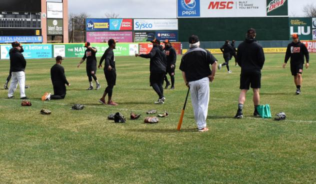 Long Island Ducks spring training workout