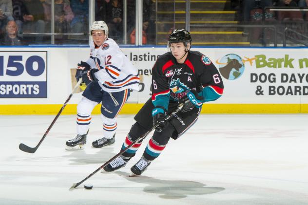 Kelowna Rockets defenceman Kaedan Korczak