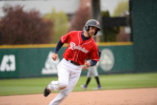 Austin Nola rounds the bases for the Tacoma Rainiers