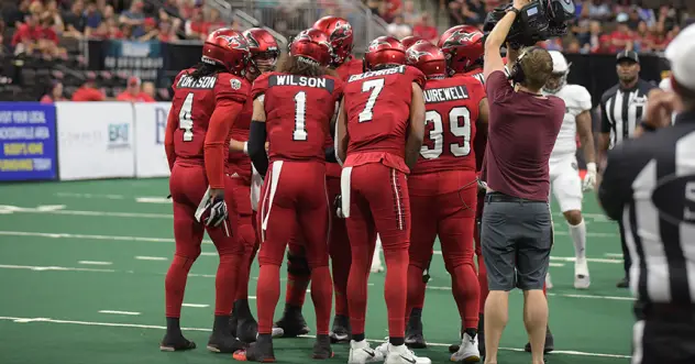 Jacksonville Sharks huddle