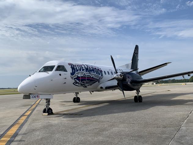 Pensacola Blue Wahoos and Silver Airways unveil Kazoo Airplane