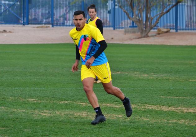 Junior Sandoval training with Las Vegas Lights FC
