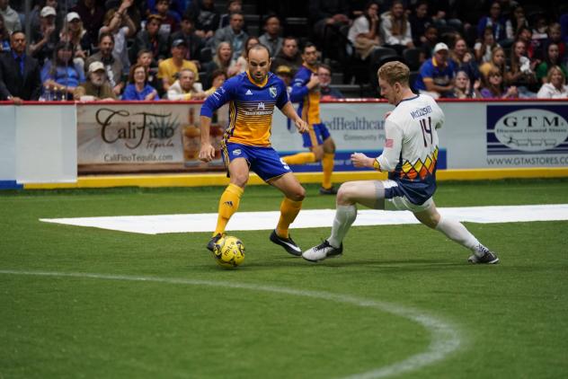 Landon Donovan of the San Diego Sockers vs. the Tacoma Stars