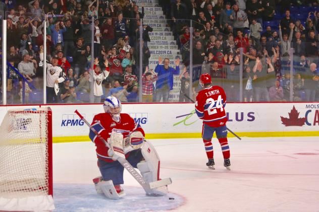 The crowd at the Langley Events Centre cheers on the Vancouver Giants