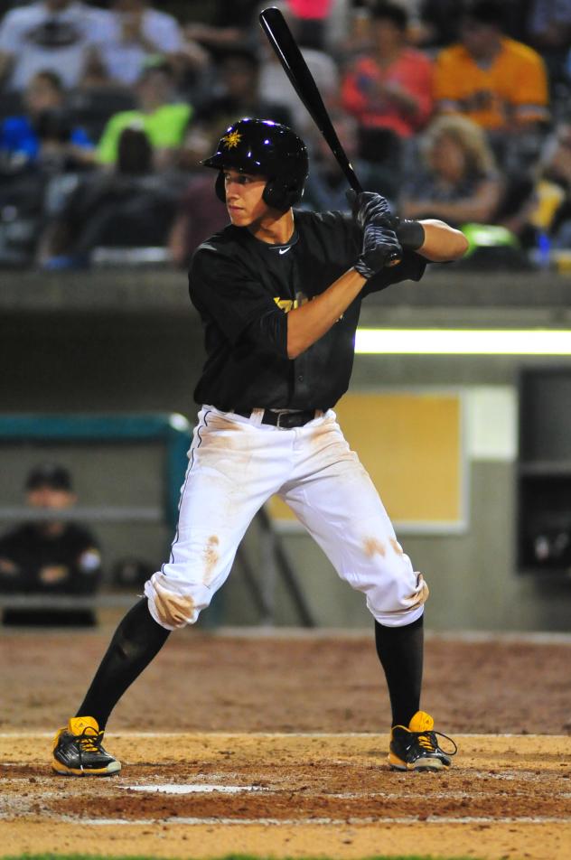 Infielder Cole Tucker with the West Virginia Power