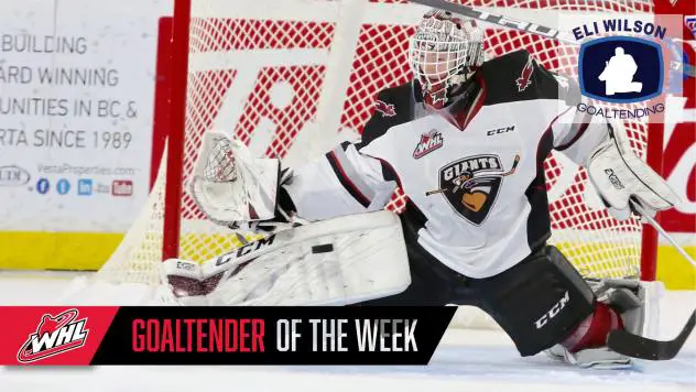 Vancouver Giants goaltender David Tendeck