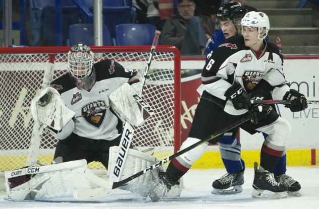 Vancouver Giants goaltender David Tendeck