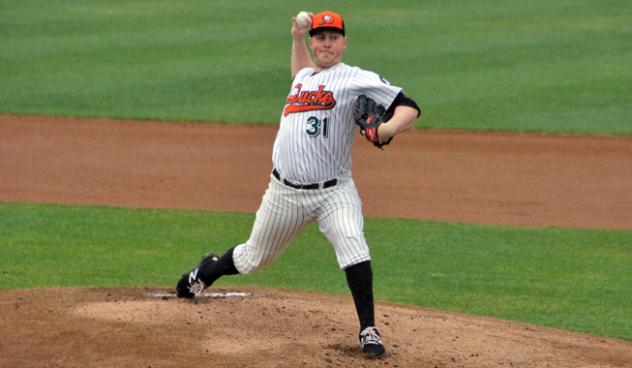 Long Island Ducks pitcher Tim Melville