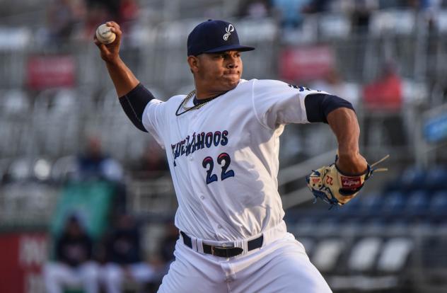 Pensacola Blue Wahoos pitcher Brusdar Graterol