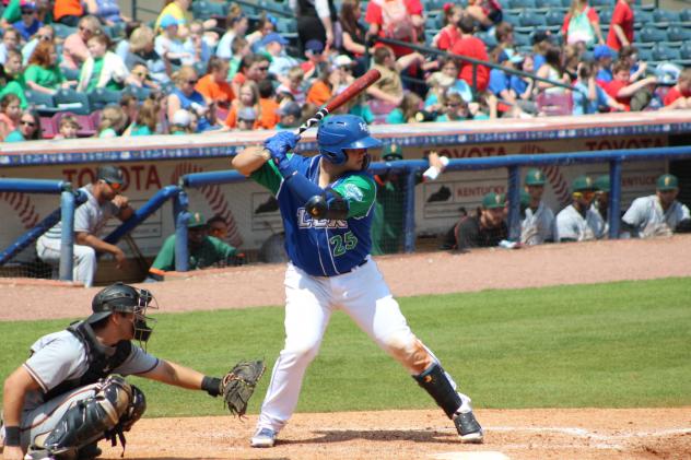 Chase Vallot of the Lexington Legends at bat